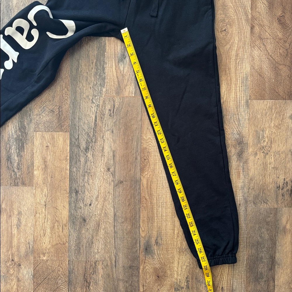 Carrots by Anwar Carrots Wordmark Jogger Sweatpants black cotton blend fleece XS - Picture 5 of 8